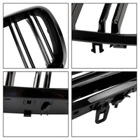 Grilles Calandre BMW X6 E71 E72 Noir Brillant 2007-2014 - vue de face 2 - Becquet Voiture