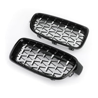 Grilles Calandre Diamantées BMW F30 Gloss Black 2012-2016 - détail du montage 3 - Becquet Voiture
