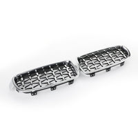 Grilles Calandre Diamantées BMW F30 Gloss Black 2012-2016 - installé sur véhicule 2 - Becquet Voiture