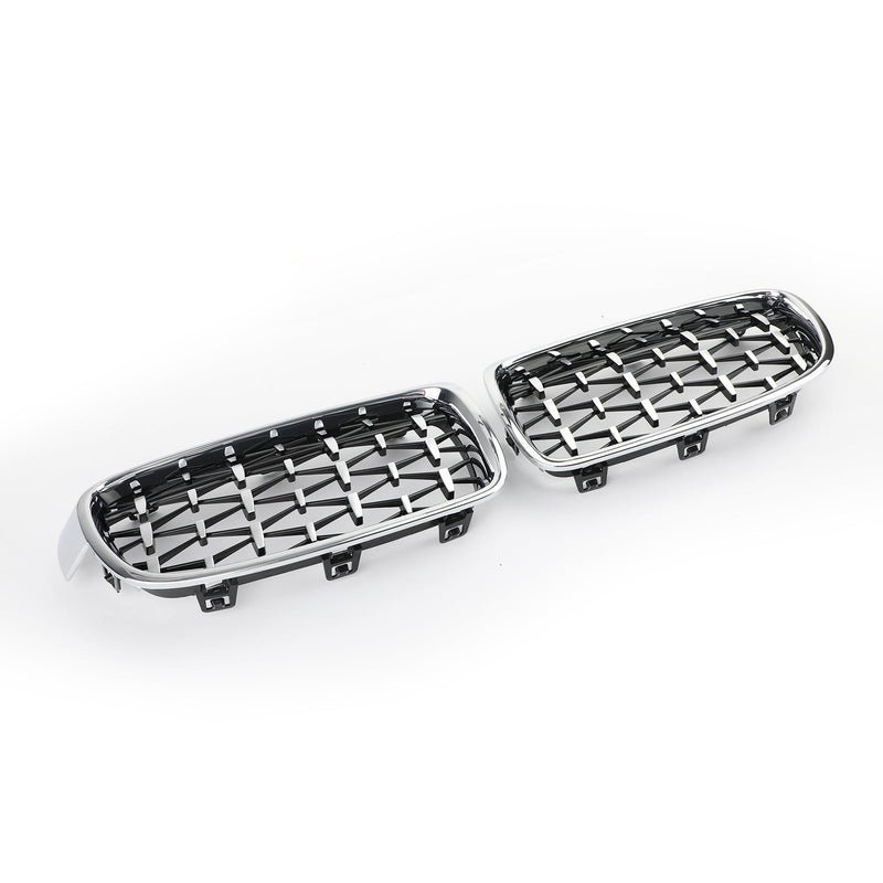 Grilles Calandre Diamantées BMW F30 Gloss Black 2012-2016 - installé sur véhicule 2 - Becquet Voiture