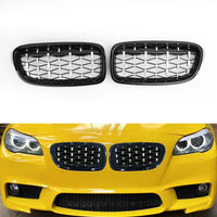 Grilles Calandre Diamantées BMW F30 Gloss Black 2012-2016 - installé sur véhicule 3 - Becquet Voiture