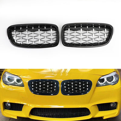 Grilles Calandre Diamantées BMW F30 Gloss Black 2012-2016 - installé sur véhicule 3 - Becquet Voiture