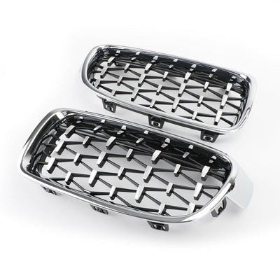 Grilles Calandre Diamantées BMW F30 Gloss Black 2012-2016 - packshot studio 2 - Becquet Voiture