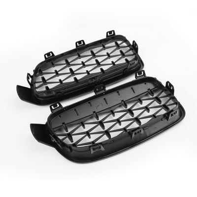Grilles Calandre Diamantées BMW F30 Gloss Black 2012-2016 - packshot studio - Becquet Voiture