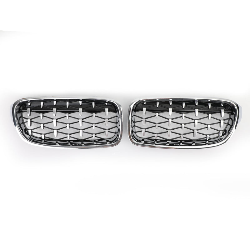 Grilles Calandre Diamantées BMW F30 Gloss Black 2012-2016 - vue arrière 3 - Becquet Voiture