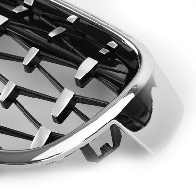 Grilles Calandre Diamantées BMW F30 Gloss Black 2012-2016 - vue de dessus 2 - Becquet Voiture