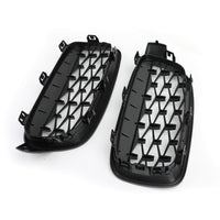 Grilles Calandre Diamantées BMW F30 Gloss Black 2012-2016 - vue de dessus 3 - Becquet Voiture