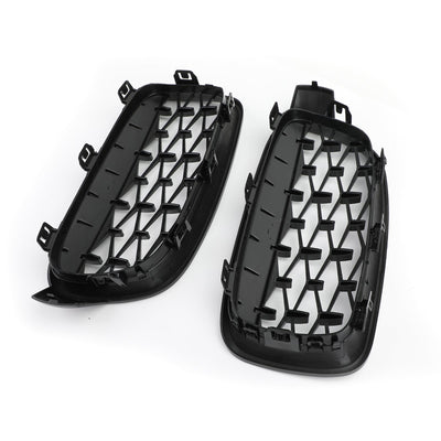Grilles Calandre Diamantées BMW F30 Gloss Black 2012-2016 - vue de dessus 3 - Becquet Voiture