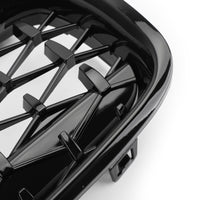 Grilles Calandre Diamantées BMW F30 Gloss Black 2012-2016 - vue de dessus - Becquet Voiture
