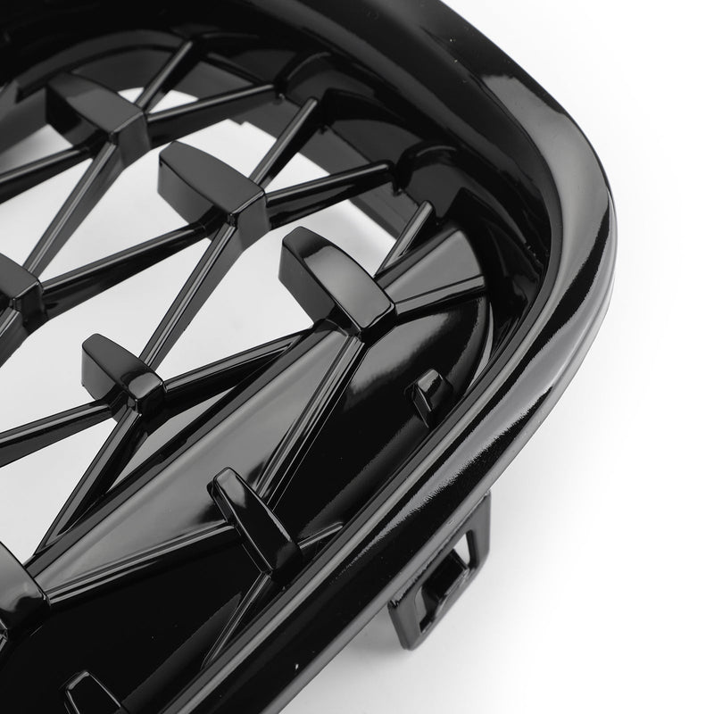 Grilles Calandre Diamantées BMW F30 Gloss Black 2012-2016 - vue de dessus - Becquet Voiture