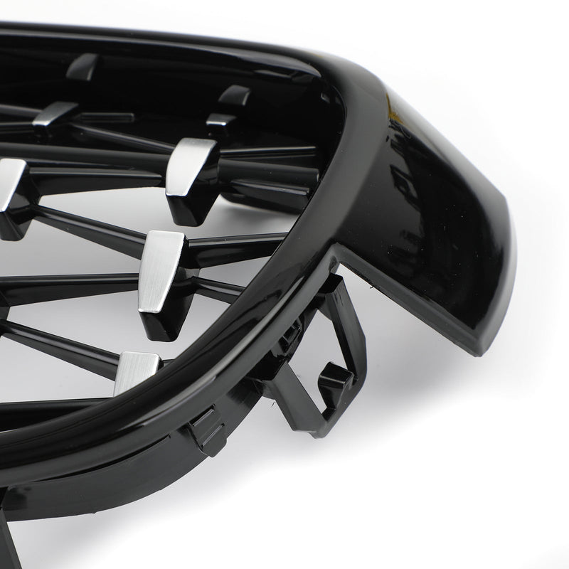 Grilles Calandre Diamantées BMW F30 Gloss Black 2012-2016 - vue de face 4 - Becquet Voiture