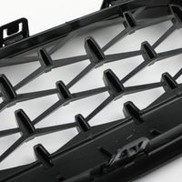 Grilles Calandre Diamantées BMW F30 Gloss Black 2012-2016 - vue de profil 4 - Becquet Voiture