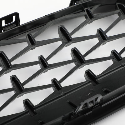 Grilles Calandre Diamantées BMW F30 Gloss Black 2012-2016 - vue de profil 4 - Becquet Voiture