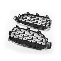 Grilles Calandre Diamantées BMW F30 Gloss Black 2012-2016 - vue rapprochée 2 - Becquet Voiture