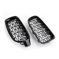 Grilles Calandre Diamantées BMW F30 Gloss Black 2012-2016 - vue rapprochée 3 - Becquet Voiture