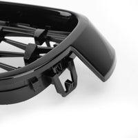 Grilles Calandre Diamantées BMW F30 Gloss Black 2012-2016 - vue rapprochée - Becquet Voiture