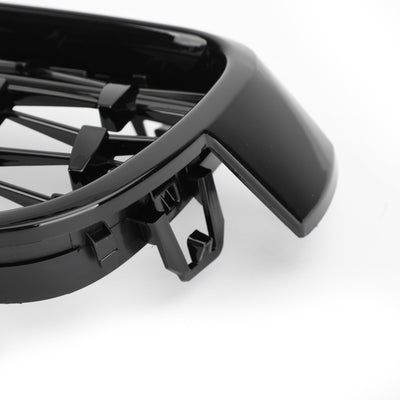 Grilles Calandre Diamantées BMW F30 Gloss Black 2012-2016 - vue rapprochée - Becquet Voiture