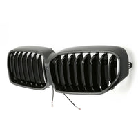 Grilles calandre LED noir brillant BMW Série 5 G30 LCI simple double lame - packshot studio - Becquet Voiture