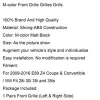 Grilles Calandre M BMW Z4 E89 Noir Mat 2009-2016 - en situation - Becquet Voiture