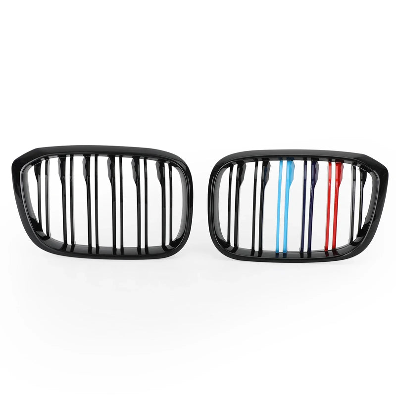 Grilles Calandre M-Color Noir Brillant BMW X3 X4 G01 G02 - installé sur véhicule 2 - Becquet Voiture