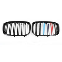 Grilles Calandre M-Color Noir Brillant BMW X3 X4 G01 G02 - packshot studio 2 - Becquet Voiture