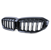 Grilles calandre noir brillant M3 Competition BMW Série 3 G20 - en situation - Becquet Voiture