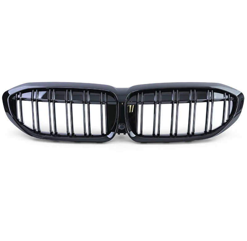 Grilles calandre noir brillant M3 Competition BMW Série 3 G20 - vue de dessus - Becquet Voiture