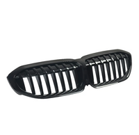 Grilles calandre noir brillant M3 Competition BMW Série 3 G20 - vue de face - Becquet Voiture