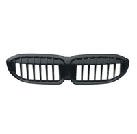 Grilles calandre noir brillant M3 Competition BMW Série 3 G20 - vue de trois-quarts - Becquet Voiture
