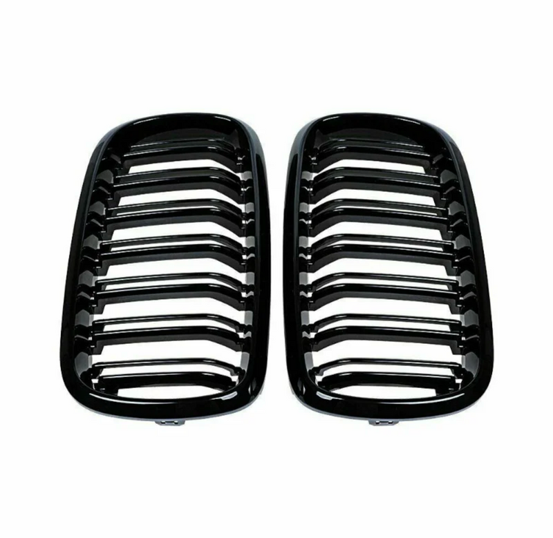 Grilles Calandre Noir Brillant Type X6M BMW X6 F16 - installé sur véhicule - Becquet Voiture