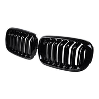 Grilles Calandre Noir Brillant Type X6M BMW X6 F16 - vue de face - Becquet Voiture