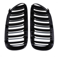 Grilles Calandre Noires Brillantes BMW Série 6 E63 E64 2003-2010 - détail du montage - Becquet Voiture