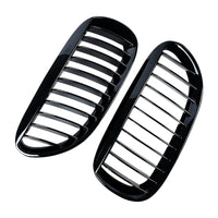 Grilles Calandre Noires Brillantes BMW Série 6 E63 E64 2003-2010 - en situation - Becquet Voiture