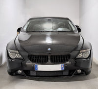 Grilles Calandre Noires Brillantes BMW Série 6 E63 E64 2003-2010 - vue de dessus - Becquet Voiture