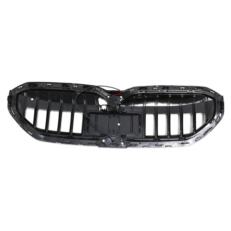 Grilles Calandre Noires LED BMW Série 5 i5 G60 M5 G90 - détail du montage - Becquet Voiture