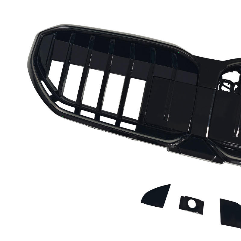 Grilles Calandre Noires LED BMW Série 5 i5 G60 M5 G90 - en situation - Becquet Voiture