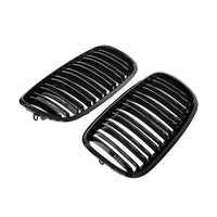Grilles de Calandre BMW X5 X6 E70 E71 2008-2014 - vue de trois-quarts - Becquet Voiture
