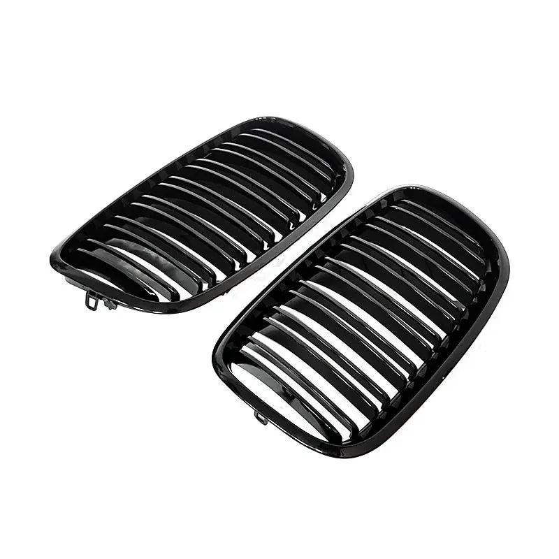 Grilles de Calandre BMW X5 X6 E70 E71 2008-2014 - vue de trois-quarts - Becquet Voiture