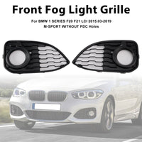 Grilles de Protection Antibrouillard BMW Série 1 F20 F21 M-Sport 2015-2019 - installé sur véhicule - Becquet Voiture