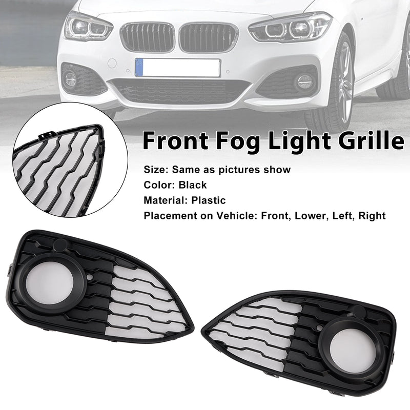 Grilles de Protection Antibrouillard BMW Série 1 F20 F21 M-Sport 2015-2019 - vue de trois-quarts - Becquet Voiture