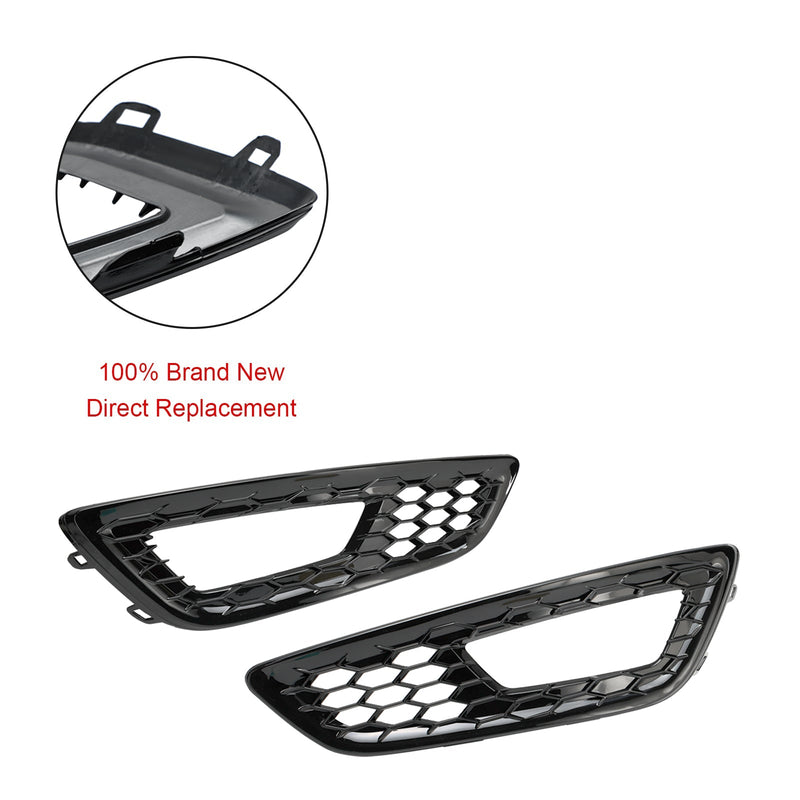 Grilles Pare-Choc Antibrouillard Noir Ford Focus 2015-2018 - détail du montage - Becquet Voiture