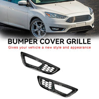 Grilles Pare-Choc Antibrouillard Noir Ford Focus 2015-2018 - installé sur véhicule - Becquet Voiture