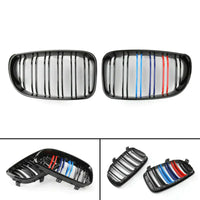 Grilles Pare-Choc Noir Brillant M-Color BMW Série 1 E81 E87 E82 E88 - vue de face - Becquet Voiture