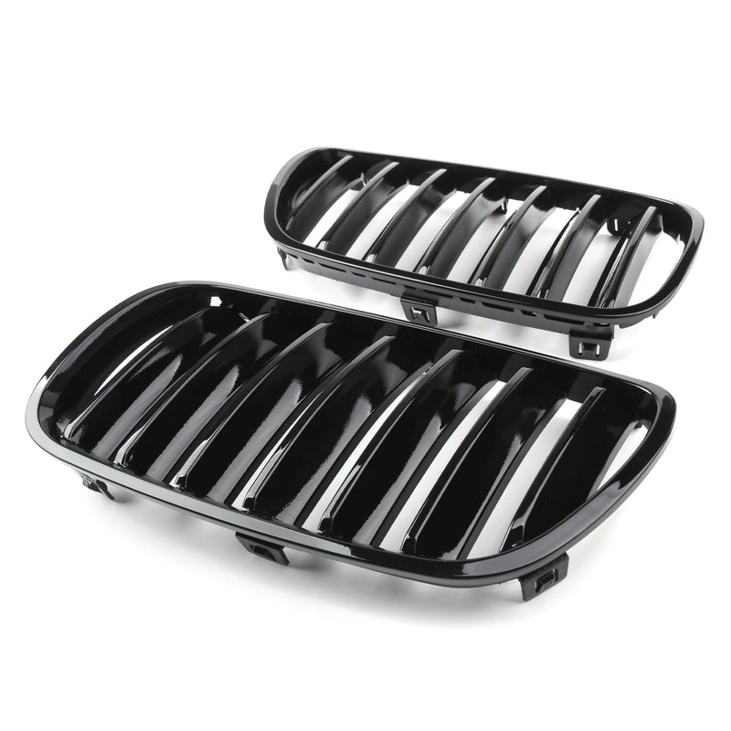Grilles Pare-Chocs Avant BMW E83 X3 LCI 2007-2010 - vue de trois-quarts - Becquet Voiture