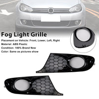 Anti-Fog Light Grilles VW Golf MK6 Jetta 2009-2013 - side view - Becquet Voiture