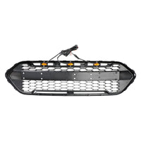 GZ.A FT-QX-DD Calandre Ford Transit 2018-2023 Noir Mat Éclairage - packshot studio 2 - Becquet Voiture