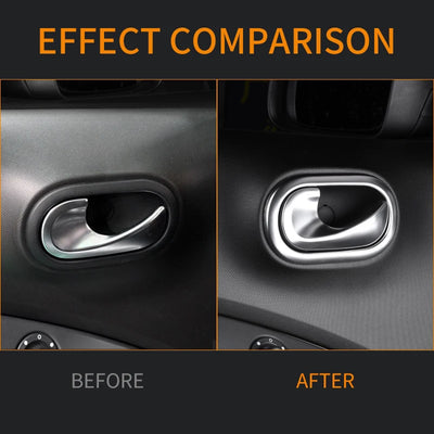 Habillage de Poignée de Porte Smart 453 Fortwo Forfour - vue arrière - Becquet Voiture