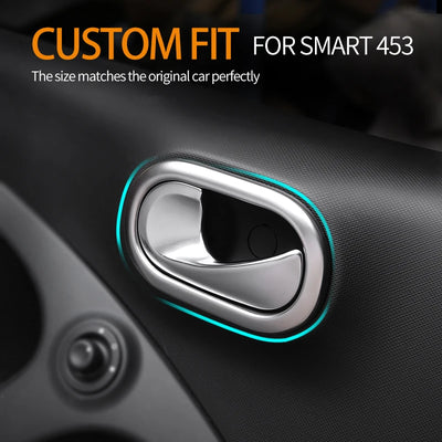 Habillage de Poignée de Porte Smart 453 Fortwo Forfour - vue de trois-quarts - Becquet Voiture