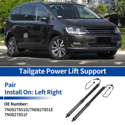 Hayon Moteur Électrique Volkswagen VW Sharan 2010-2018 - vue de face - Becquet Voiture