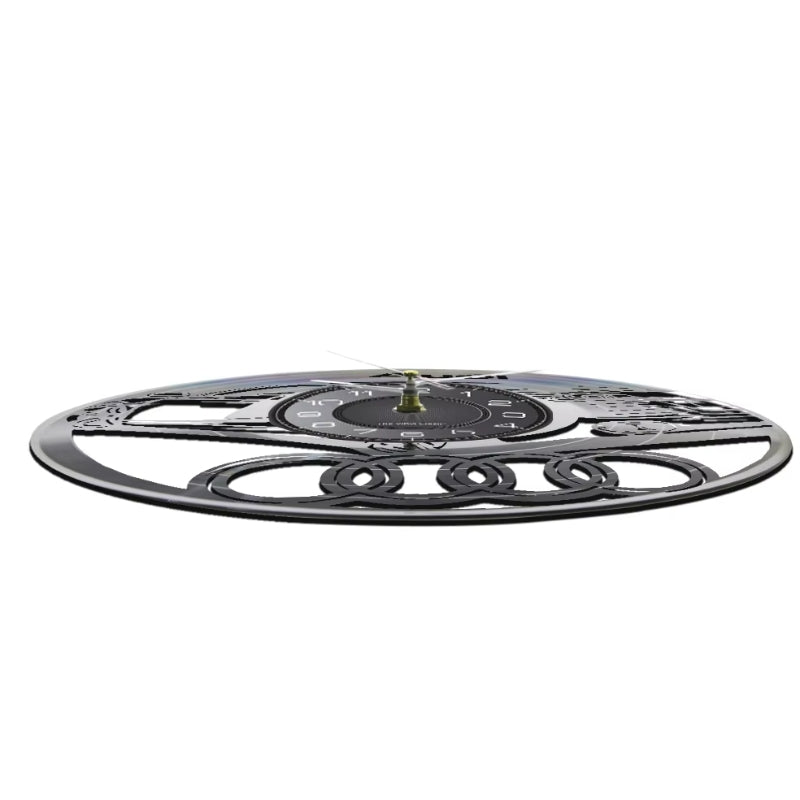 Audi R8 Design Metal Wall Clock - rear view - Becquet Voiture